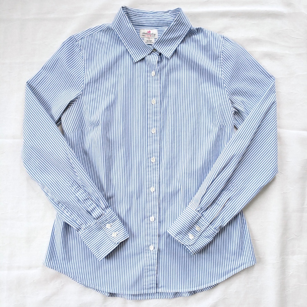 J.Crew Striped Classic Button-up Shirt Poplin S - Picture 3 of 6